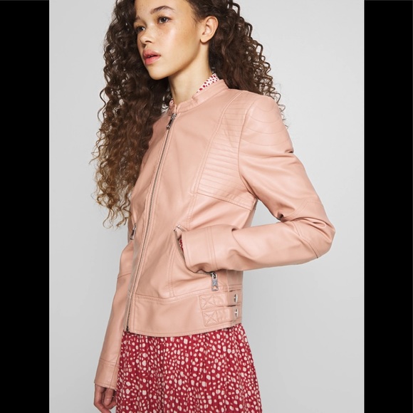Vero Moda Jackets & Blazers - Vero Moda | Faux Leather Pink Jacket